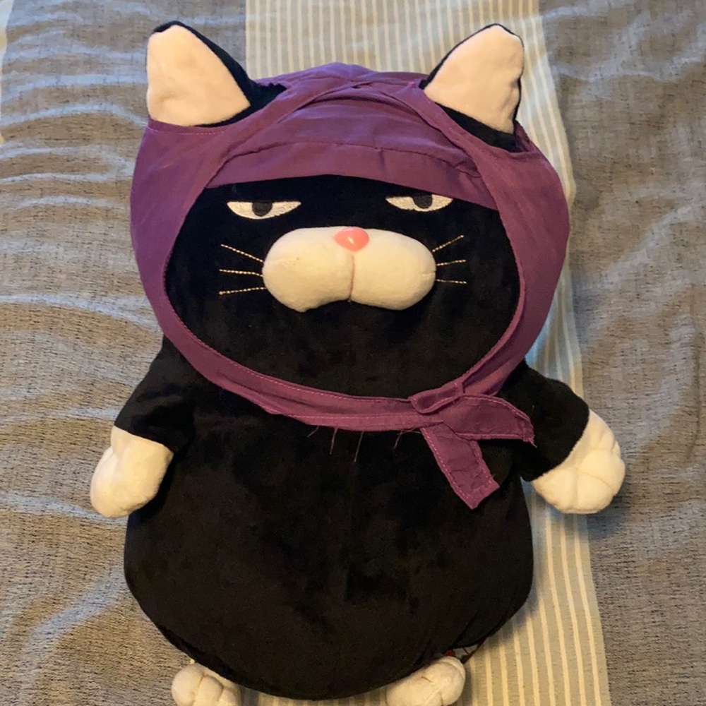 Sweet Japanese ninja kitty plush with tags